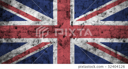 United kingdom flag with old dirty crumpled paper  32404126