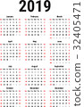 Calendar of 2019 32405471