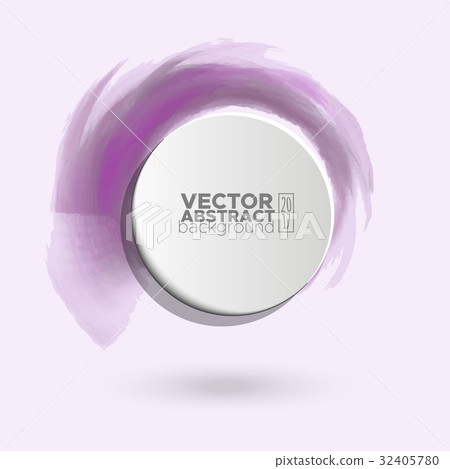 Color ink round stroke on white 32405780