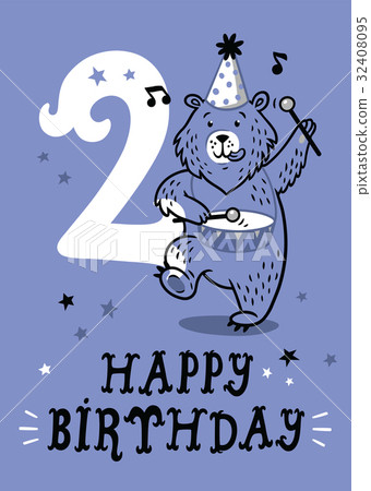Birthday card for 2 year old baby Birthday card for 2 year old baby 32408095