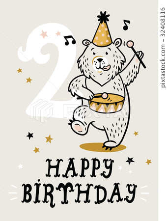 Birthday card for 2 year old baby Birthday card for 2 year old baby 32408116