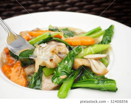 Rice noodles with gravy Chinese food Rice noodles with gravy Chinese food 32408856