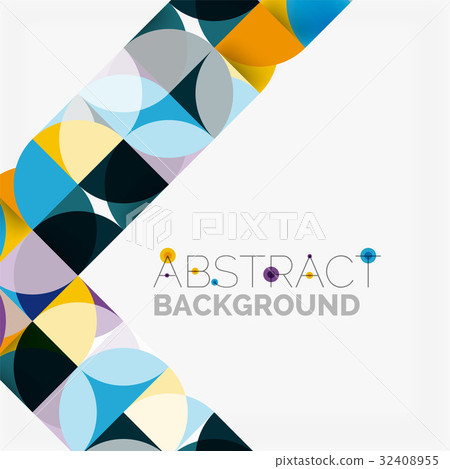 Modern geometrical abstract background circles Modern geometrical abstract background circles 32408955