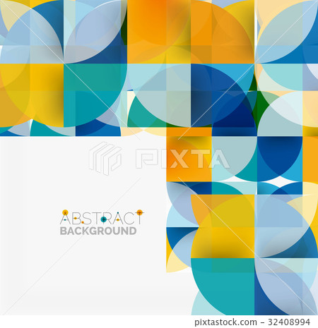 Modern geometrical abstract background circles Modern geometrical abstract background circles 32408994