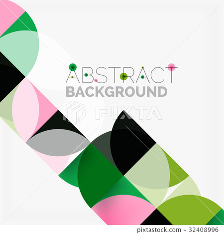 Modern geometrical abstract background circles 32408996