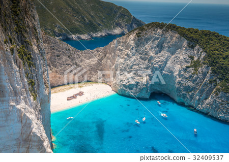 Navagio Beach in Zakynthos Island 32409537