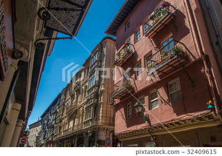 Old streets of Bilbao Spain Old streets of Bilbao Spain 32409615