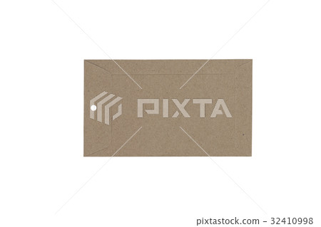 brown tag paper isolated on white background  32410998