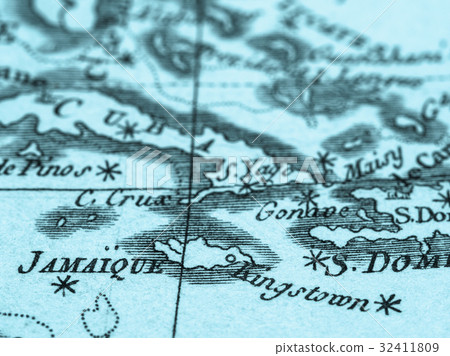 Old Map Jamaica Old Map Jamaica 32411809