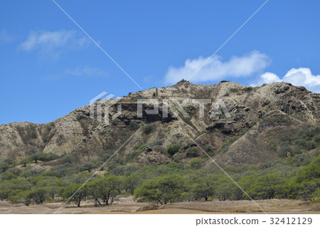 夏威夷瓦胡島州立紀念公園鑽石頭·火山口 32412129