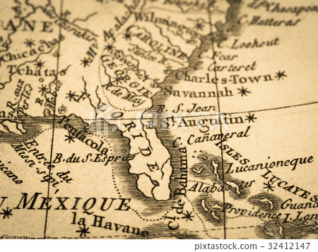 舊地圖美國·佛羅里達半島 32412147