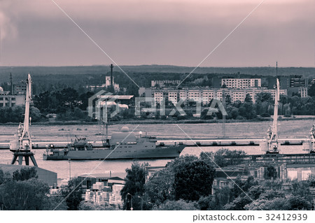 Military ship sailing Military ship sailing 32412939