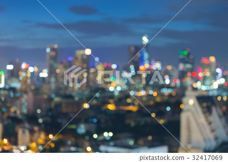 City night blurred bokeh light office building City night blurred bokeh light office building 32417069