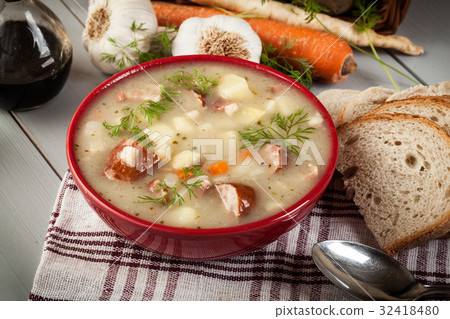 Sour soup made of rye flour Sour soup made of rye flour 32418480