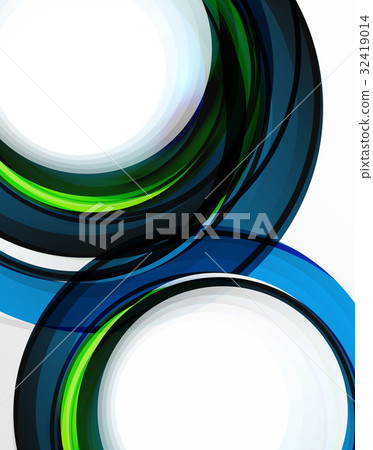 Swirl and circles, futuristic geometrical abstract Swirl and circles, futuristic geometrical abstract 32419014