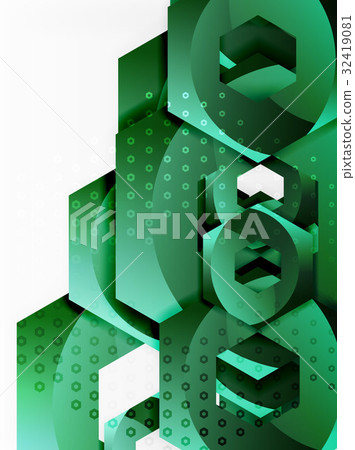 Vector 3d hexagon background Vector 3d hexagon background 32419081