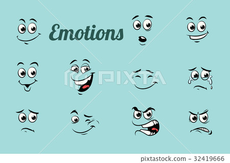 emotions characters collection set 32419666