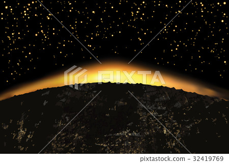 Exoplanet or extrasolar planet.Vector illustration 32419769