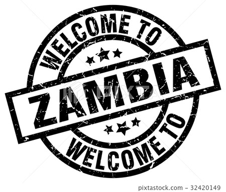 welcome to Zambia black stamp welcome to Zambia black stamp 32420149