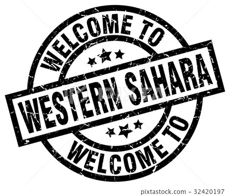 welcome to Western Sahara black stamp welcome to Western Sahara black stamp 32420197