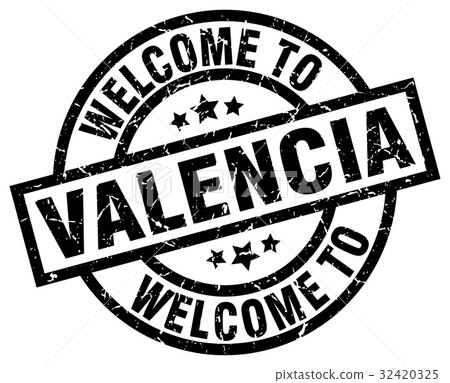 welcome to Valencia black stamp 32420325