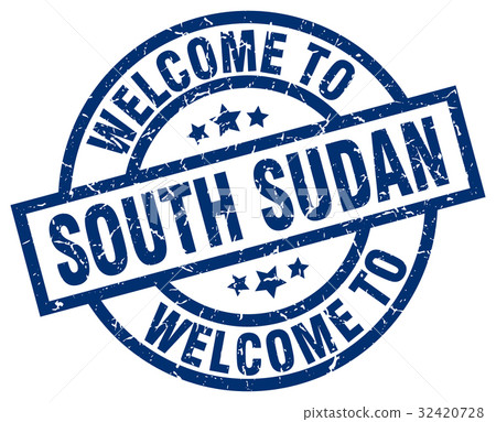 welcome to South Sudan blue stamp welcome to South Sudan blue stamp 32420728
