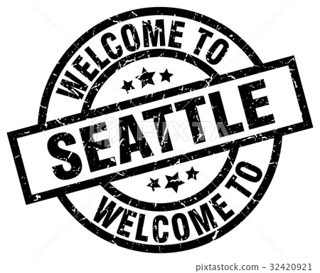 welcome to Seattle black stamp welcome to Seattle black stamp 32420921