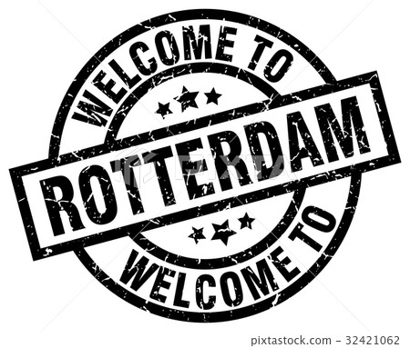 welcome to Rotterdam black stamp 32421062