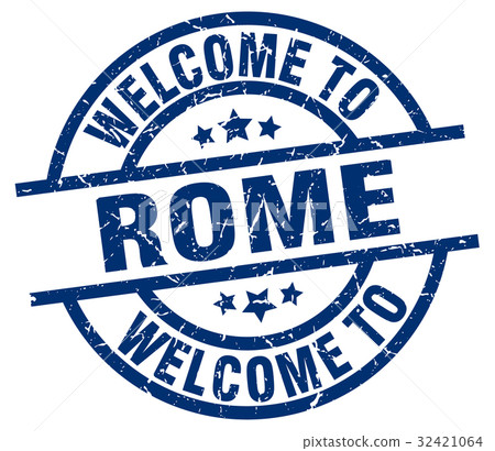welcome to Rome blue stamp welcome to Rome blue stamp 32421064