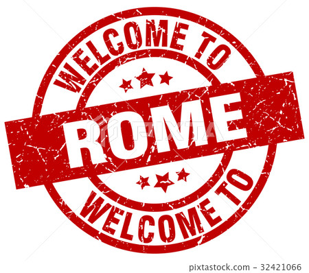 welcome to Rome red stamp welcome to Rome red stamp 32421066