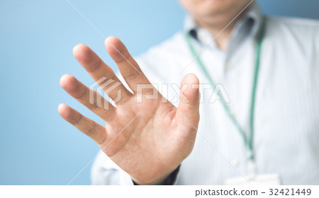 wait, call to stop, hand - Stock Photo [32421449] - PIXTA