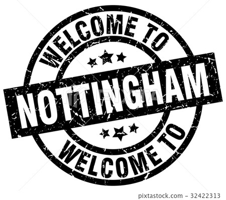 welcome to Nottingham black stamp welcome to Nottingham black stamp 32422313