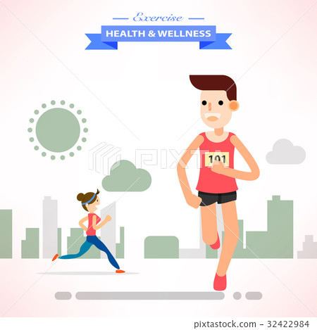 young people running and training marathon sport young people running and training marathon sport 32422984