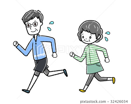 Jogging couple 32426034