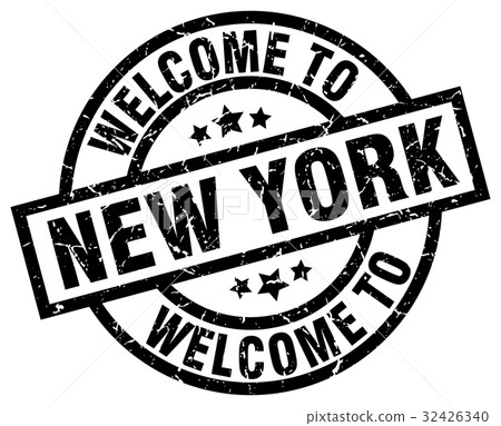 welcome to New York black stamp welcome to New York black stamp 32426340