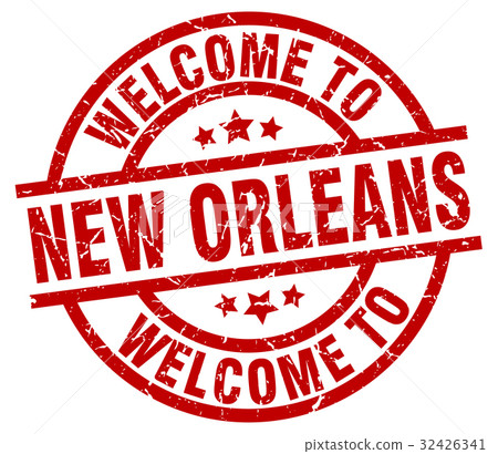 welcome to New Orleans red stamp welcome to New Orleans red stamp 32426341