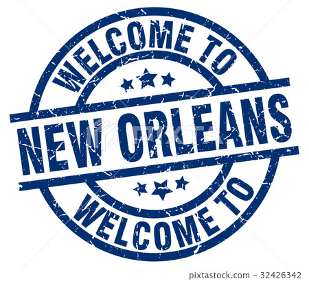 welcome to New Orleans blue stamp 32426342