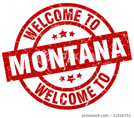 welcome to Montana red stamp welcome to Montana red stamp 32426752