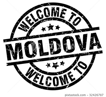welcome to Moldova black stamp 32426787