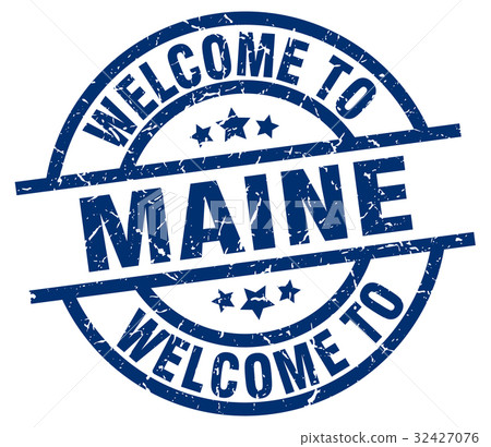 welcome to Maine blue stamp 32427076