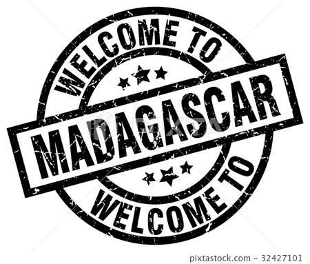 welcome to Madagascar black stamp welcome to Madagascar black stamp 32427101