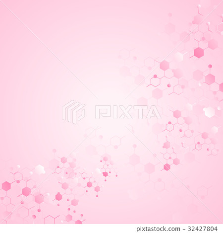 Abstract molecules medical background 32427804