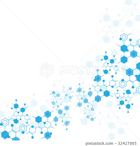 Abstract molecules medical background 32427805