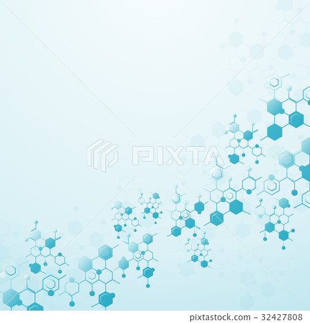 Abstract molecules medical background 32427808
