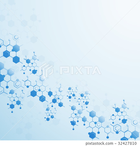 Abstract molecules medical background 32427810