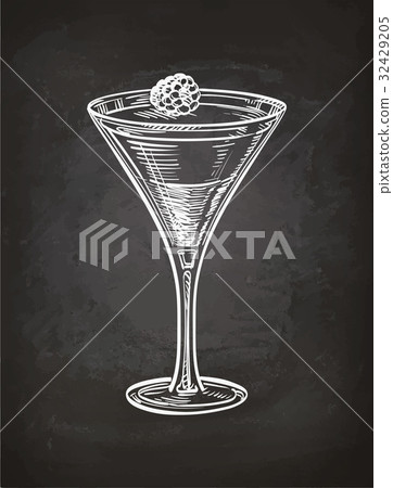 Raspberry jelly chalk sketch Raspberry jelly chalk sketch 32429205