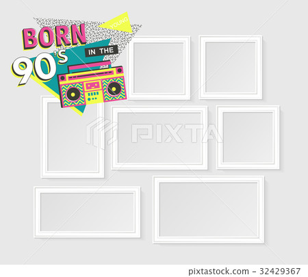 Template vector photo frames 32429367