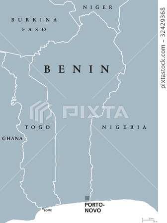 Benin political map 32429368