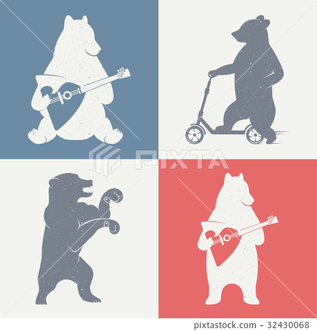 Vintage Illustration of Bear Vintage Illustration of Bear 32430068