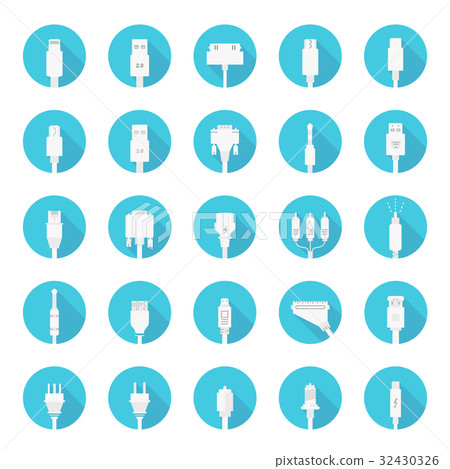 Vector Set Connectors for PC and Mobile Devices 32430326